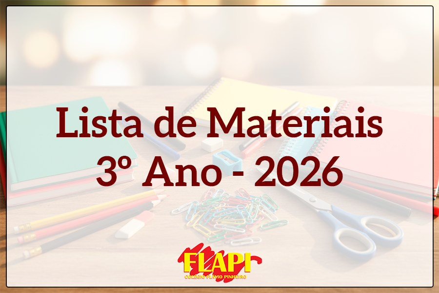 LISTAS DE MATERIAIS 2026 - 3º Ano