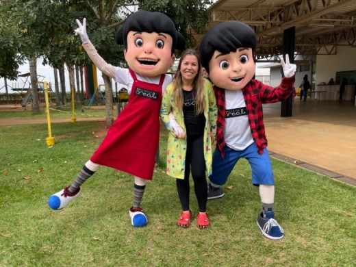 Mais uma ação do Projeto Cuidar! Com a ajuda dos personagens “Nina e Rafinha”